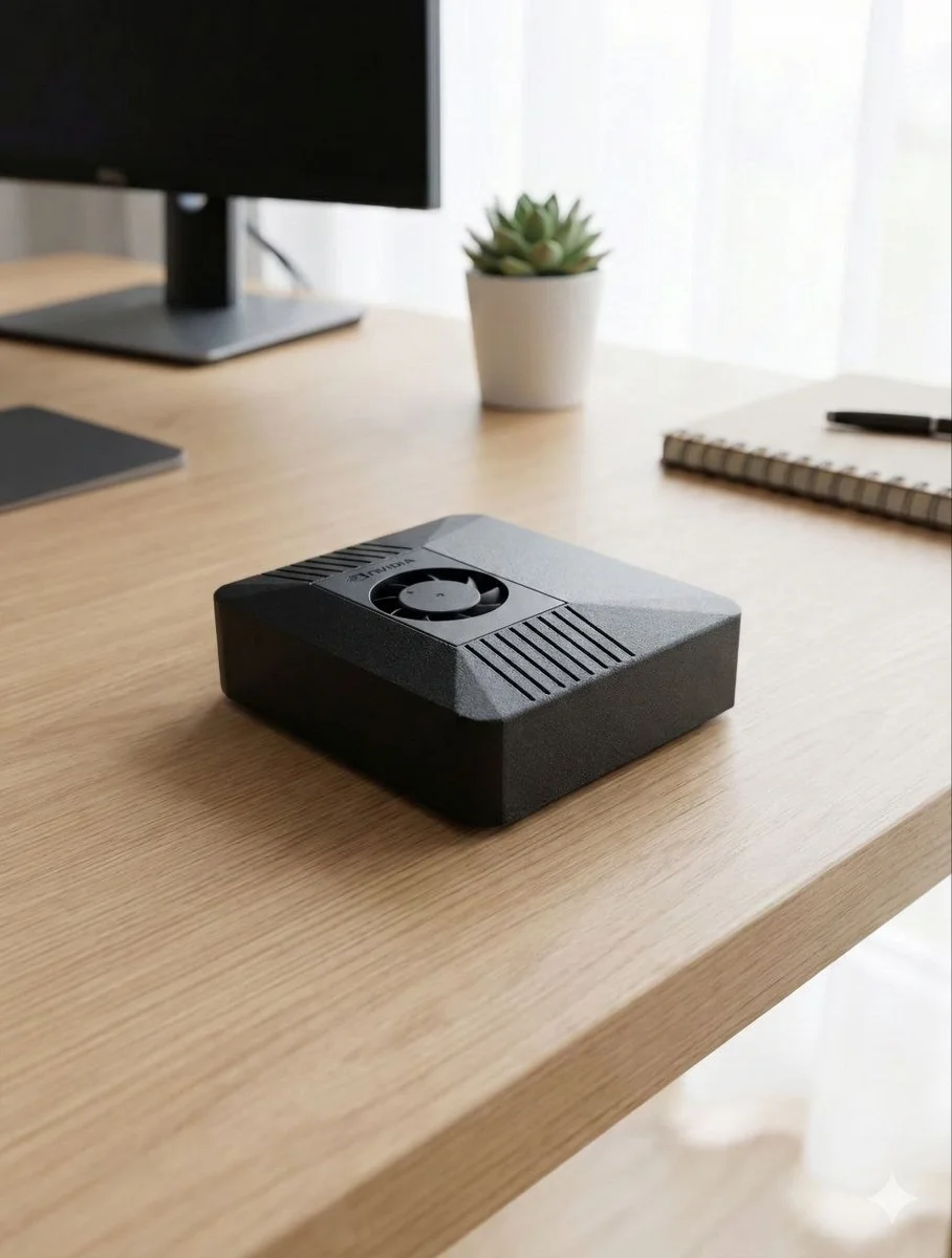 ClawBox AI hardware appliance — NVIDIA Jetson Orin Nano in carbon fiber case